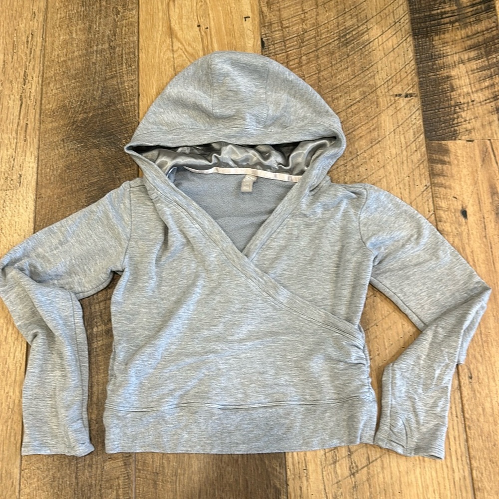 Athleta Girl L 12 Ballet Dance Hooded Sweatshirt